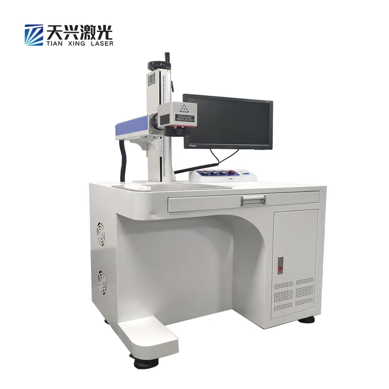 Профессиональная CO2 лазерная маркировка машины для стеклянных бутылок, акрила и дерева 5