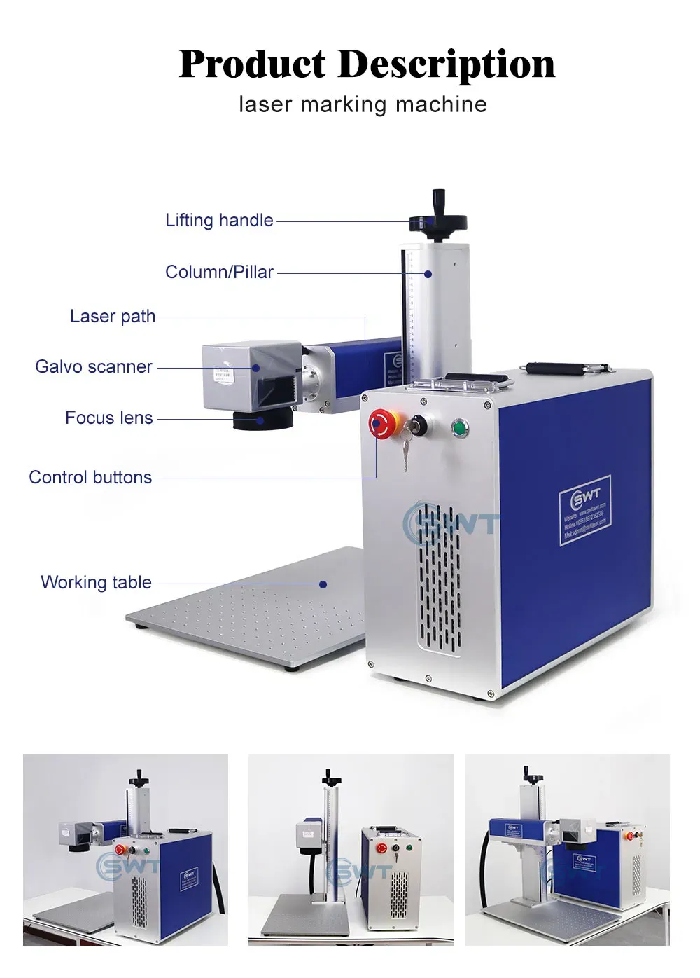 Профессиональная машина для гравировки и резки золота волоконным лазером 4