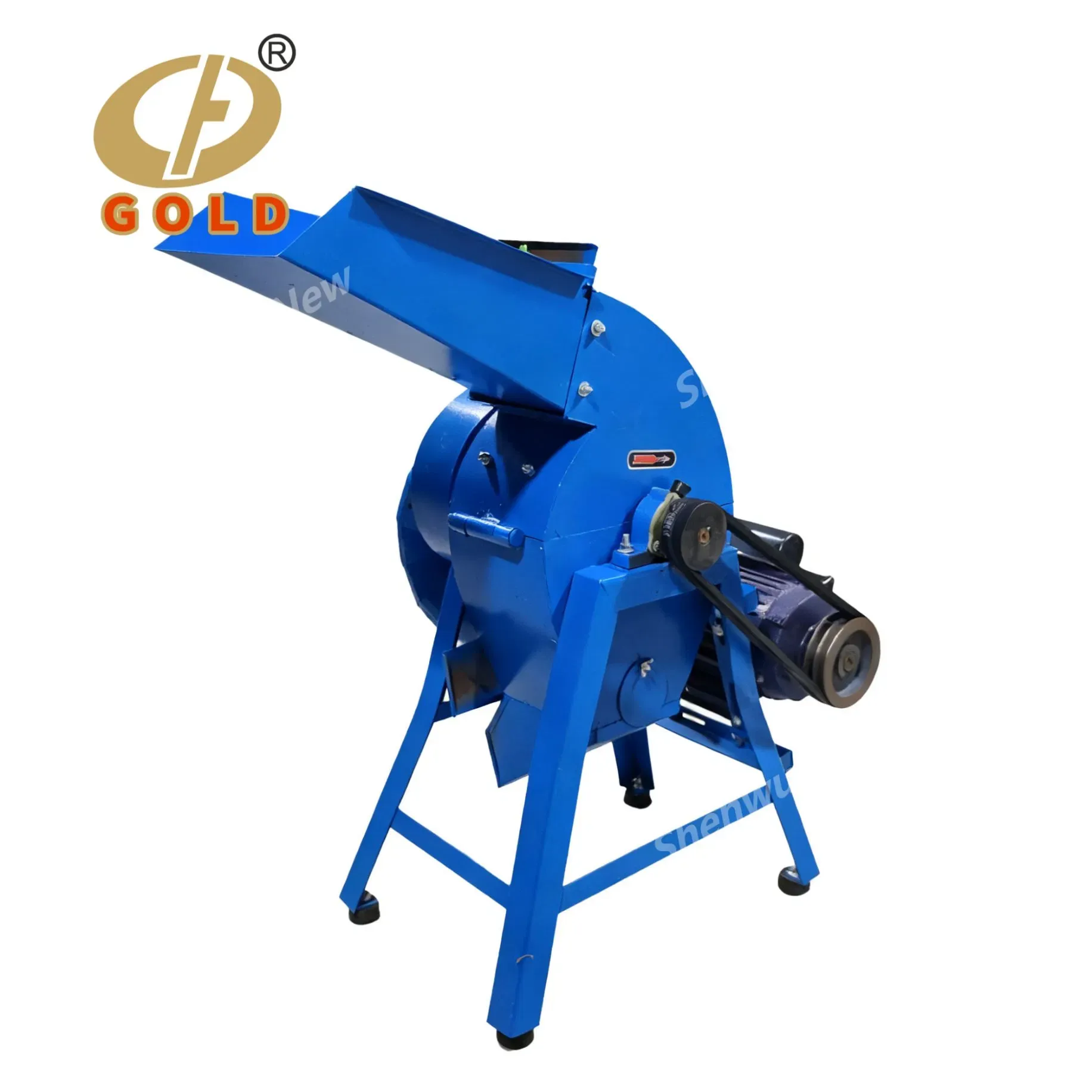 Золотая тяжелая молотковая дробилка для кукурузы, рисовой шелухи, маиса, промышленного класса, машина для измельчения кормов 2