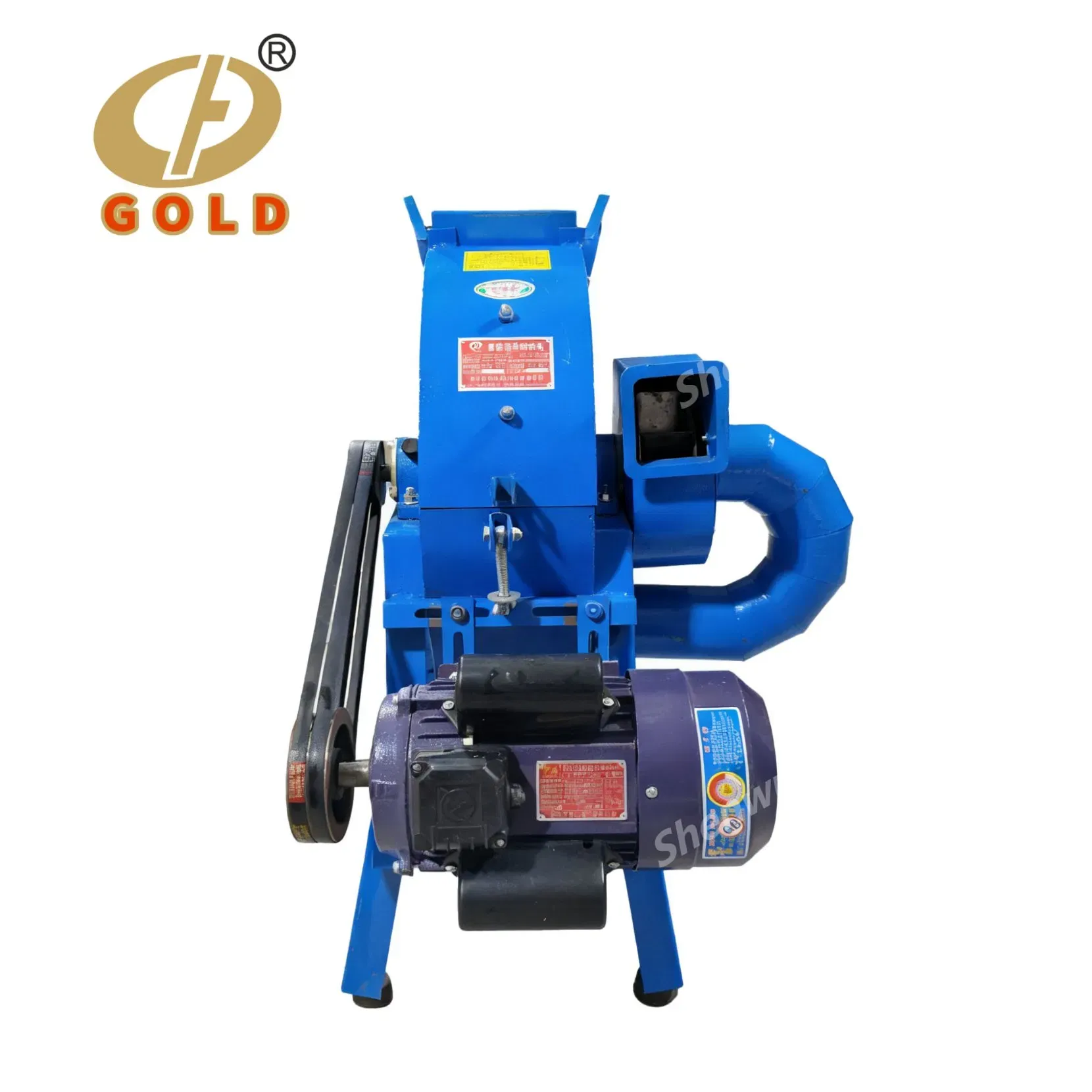 Золотая тяжелая молотковая дробилка для кукурузы, рисовой шелухи, маиса, промышленного класса, машина для измельчения кормов 3