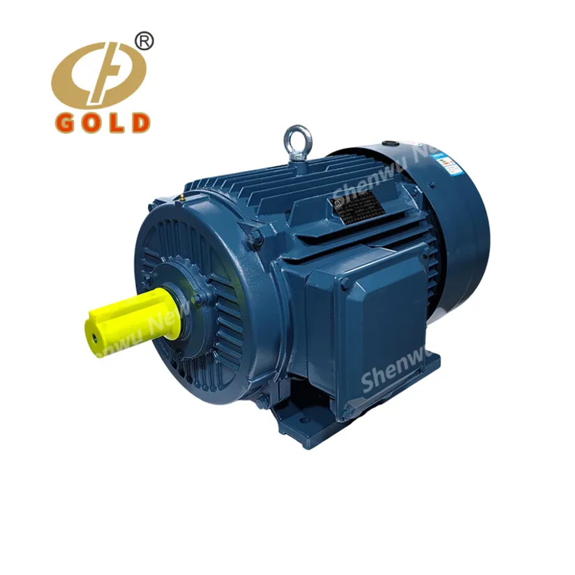 Высокоэффективный трехфазный асинхронный электрический двигатель для промышленного применения