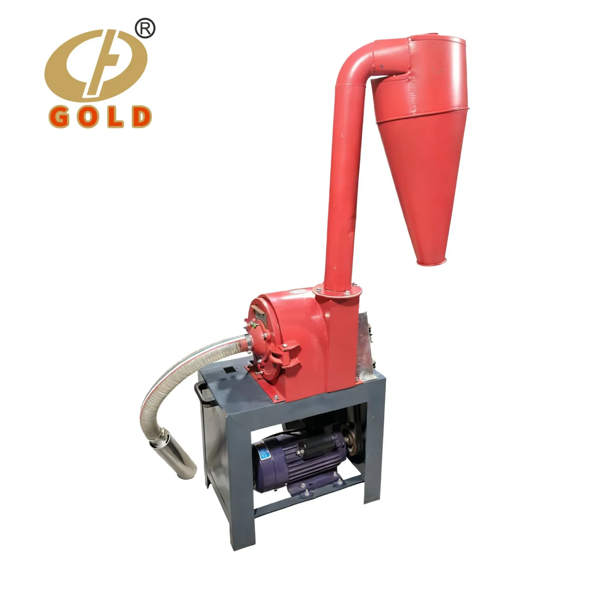 Золотая высокоэффективная самоотсасывающая зерновая дробилка 2
