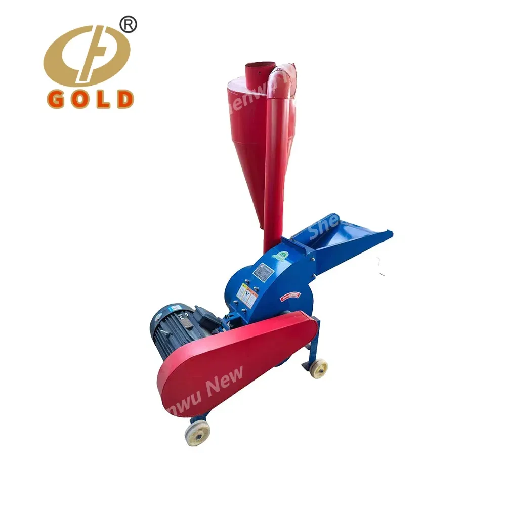 Золотой промышленный молотковый дробилка для кормов и соломы 4