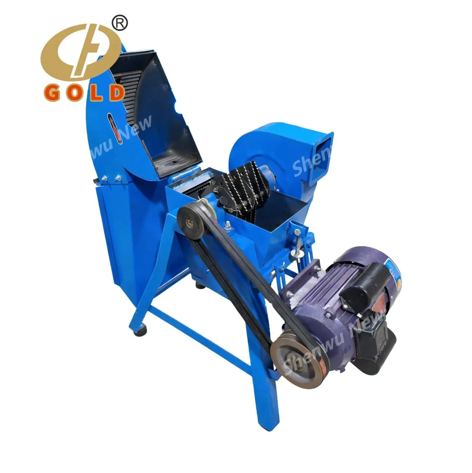 Золотая портативная молотковая дробилка для кукурузы и кормов