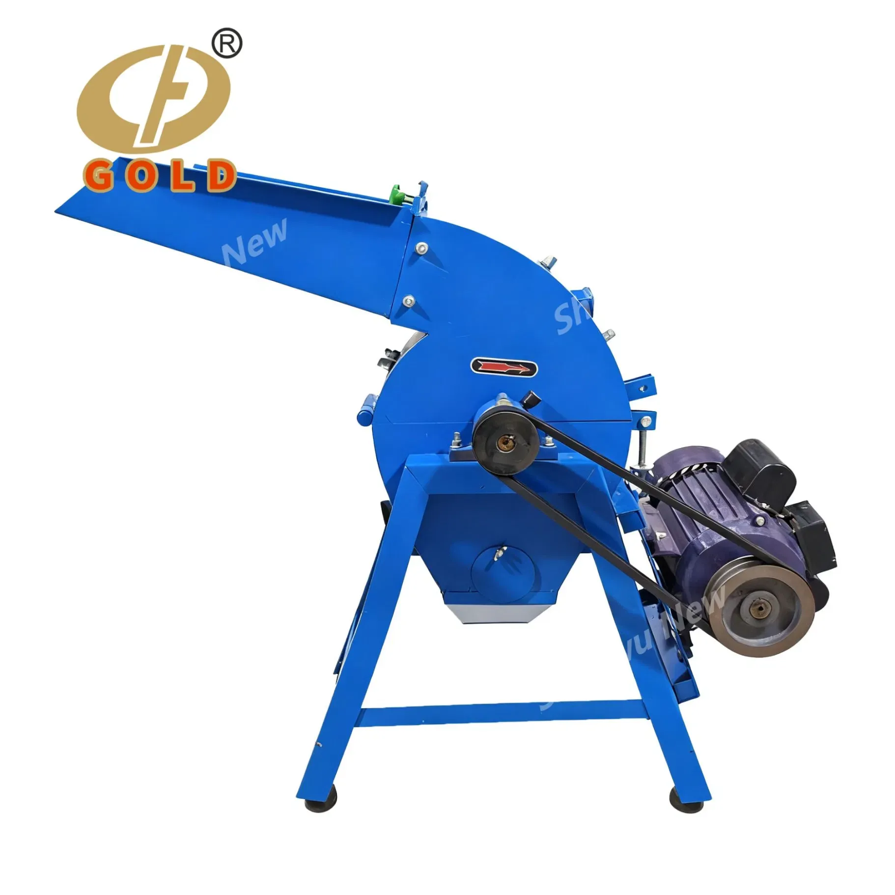 Золотая портативная молотковая дробилка для кукурузы и кормов 4