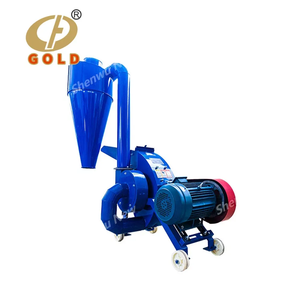 Золотая универсальная молотковая дробилка для кукурузы и кормов 4