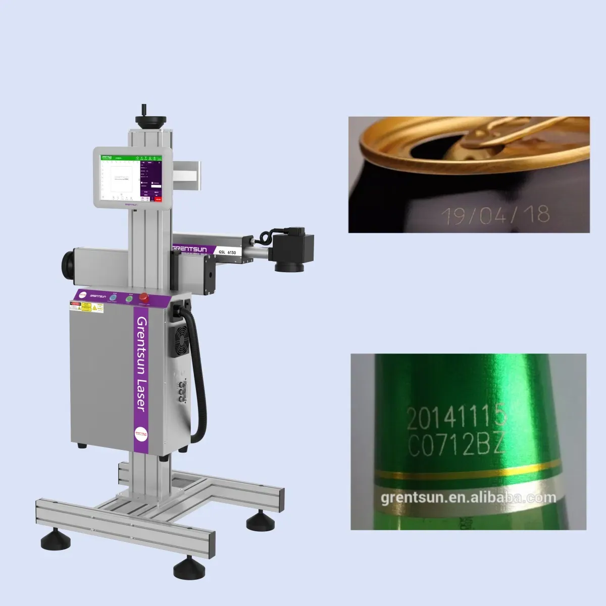 Профессиональная лазерная машина кодирования для упаковки линии розлива напитков