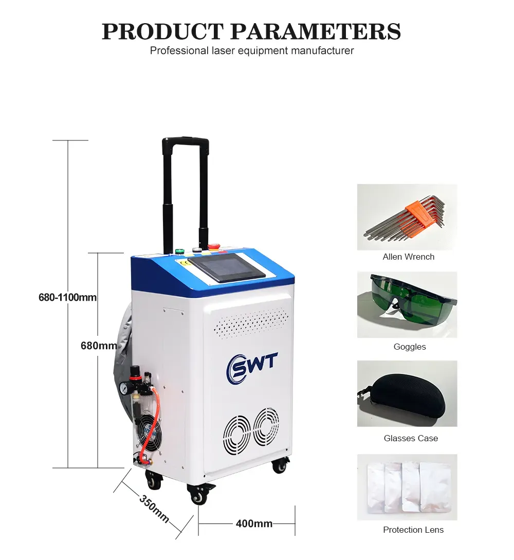 Лазерная машина для очистки пульсирующим волокном MOPA 6