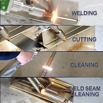 Портативная лазерная сварочная машина 4 в 1 с мощностью 1500 Вт, 2000 Вт, 3000 Вт для металла 6