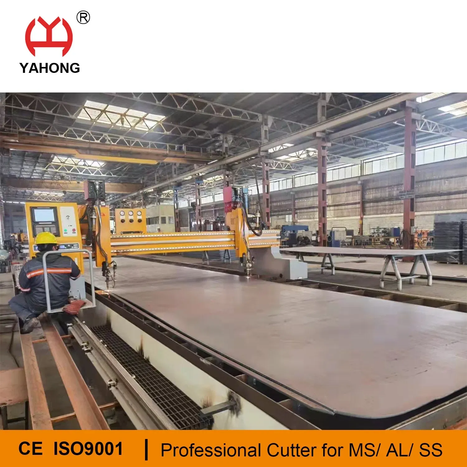 Профессиональная машина для резки стали с тяжелым портальным ЧПУ 4