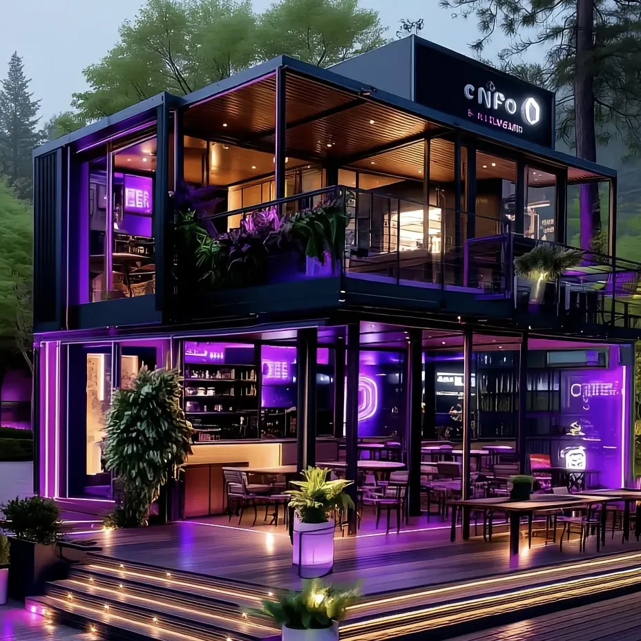 Мобильный дом из тяжелой стальной конструкции, магазин-контейнер, водонепроницаемый, огнестойкий 2