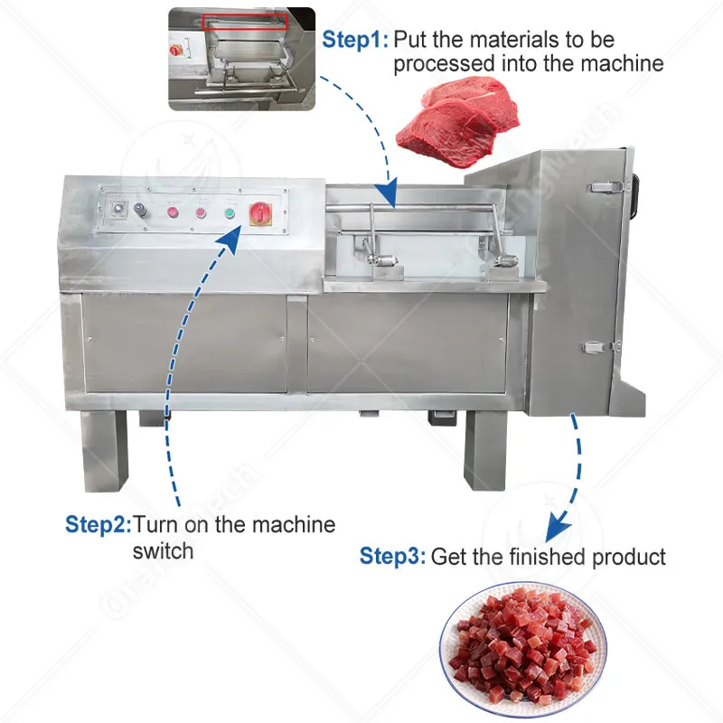 Профессиональная машина для нарезки мяса и овощей Orangemech-DM-01 5