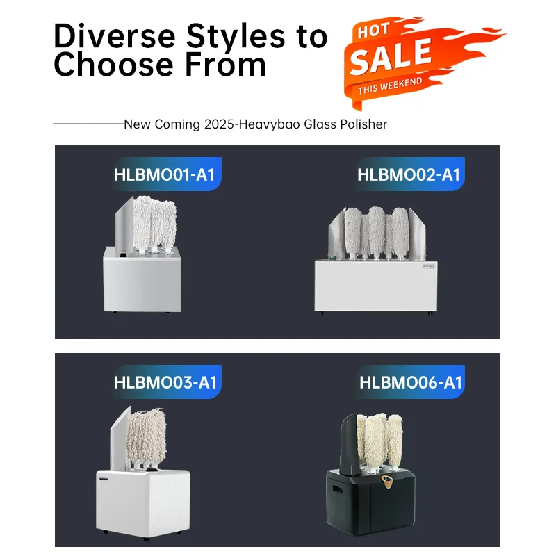 Электрическая машина для полировки и сушки стекла Heavybao 4