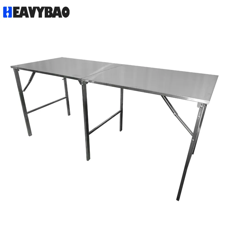 Профессиональный складной стол из нержавеющей стали для ресторанов и кухонь