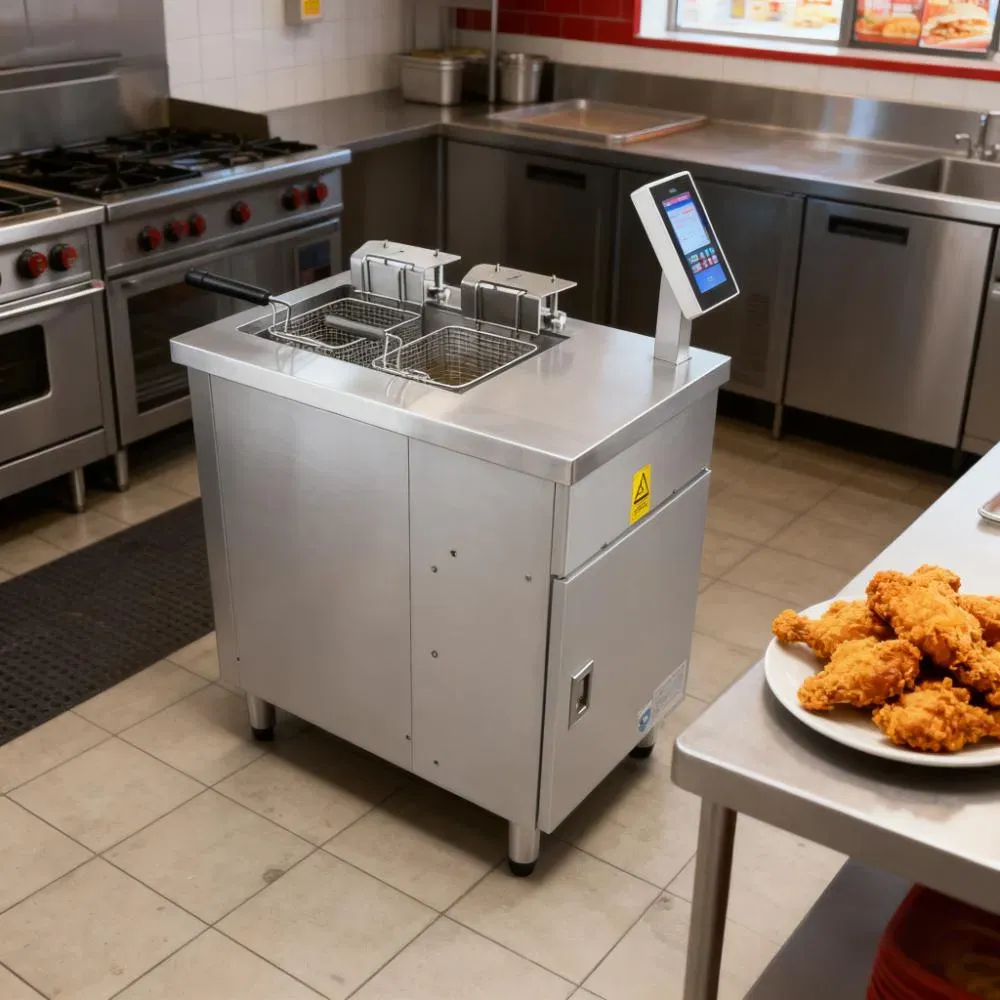 Коммерческая вертикальная умная фритюрница Heavybao 4