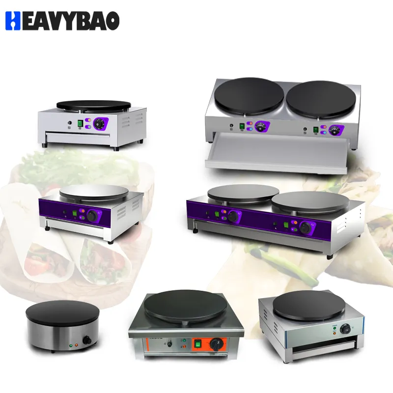 Электрическая коммерческая сковорода для приготовления закусок в ресторане Heavybao 4
