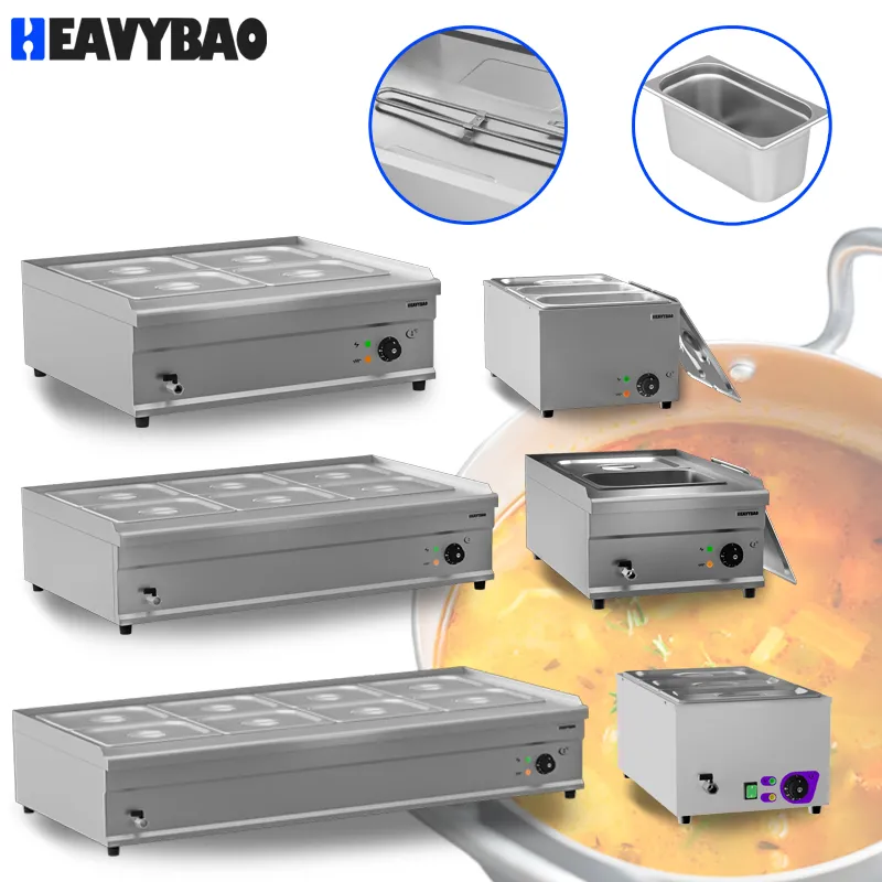 Электрический коммерческий буфетный суповой подогреватель Heavybao с сертификатом CE 4