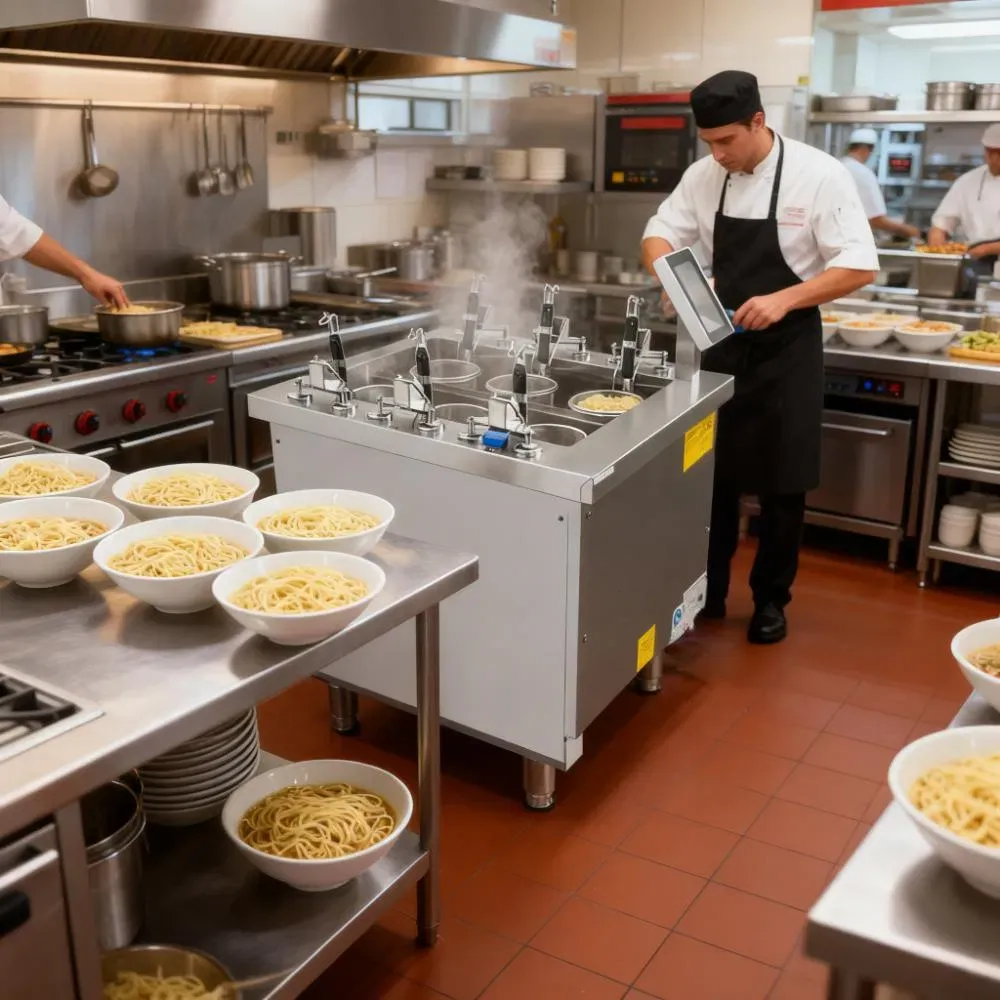 Промышленная машина для варки лапши с умным сенсорным экраном 4