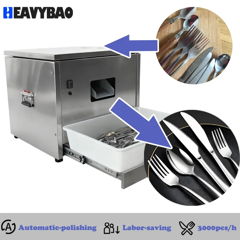 Профессиональный полировщик столовых приборов из нержавеющей стали для ресторанной кухни