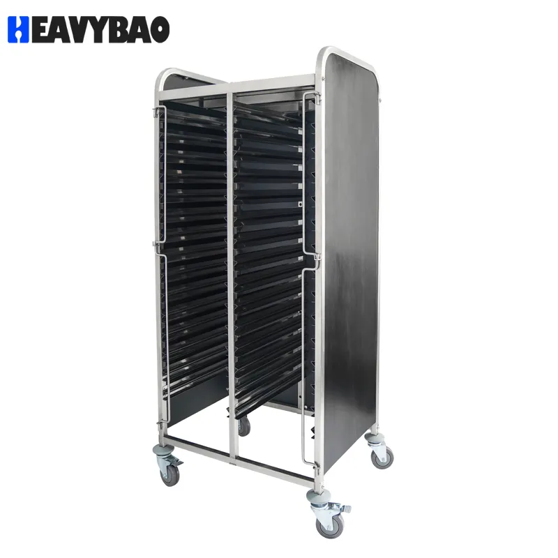 Тележка для транспортировки и хранения пищи в гостиничной кухне Heavybao Mobile Keep Fresh с подогревом