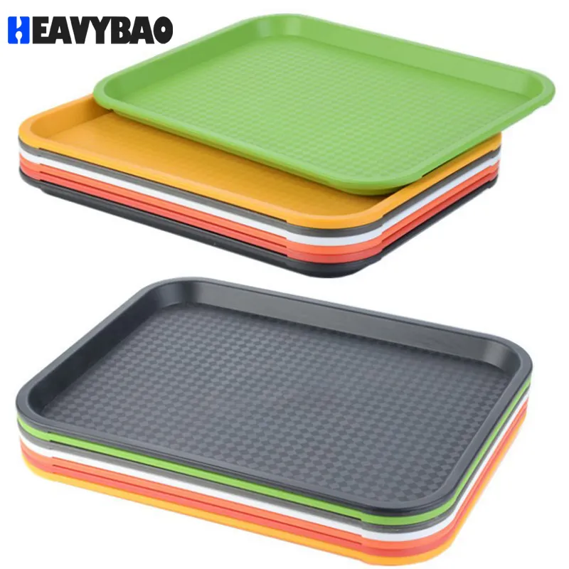 Тяжелый пластиковый столовый поднос для еды 2