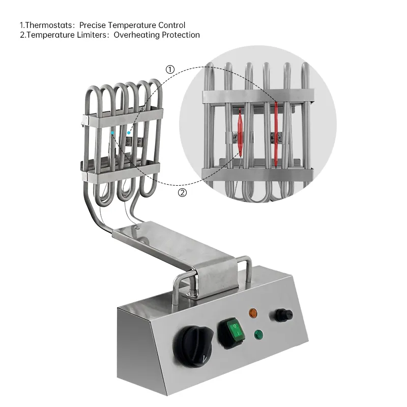 Электрическая коммерческая фритюрница Heavybao CE RoHS из нержавеющей стали 3