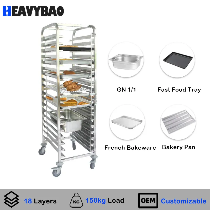 Многофункциональная тележка для выпечки из нержавеющей стали Heavybao 2