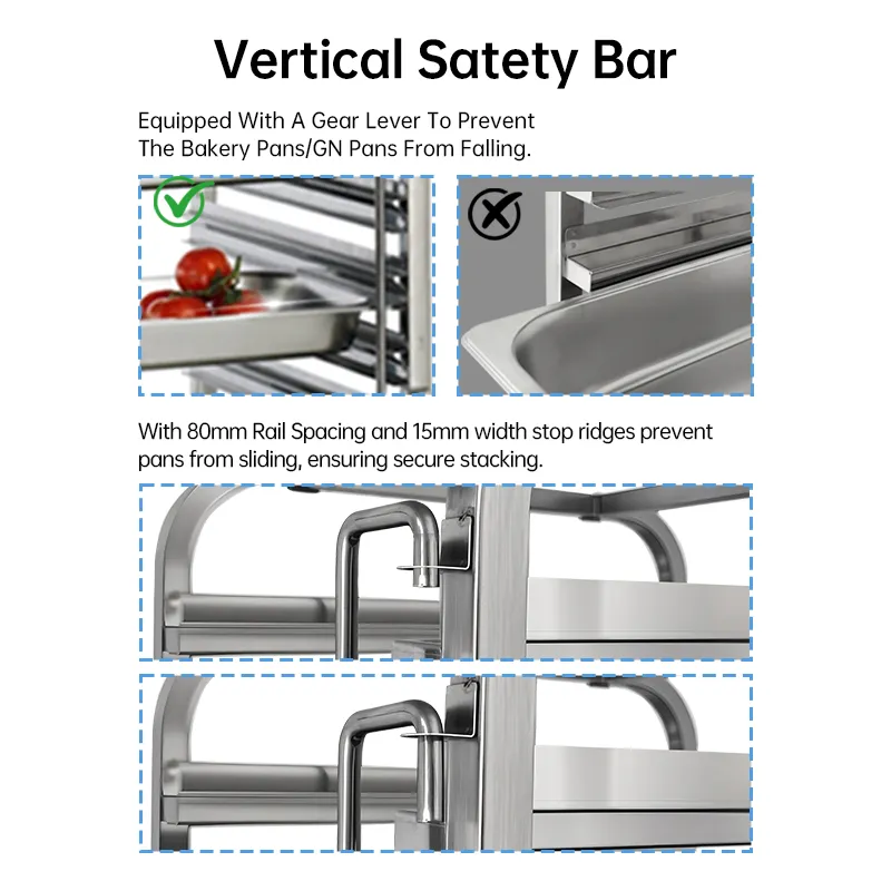 Многофункциональная тележка для выпечки из нержавеющей стали Heavybao 4
