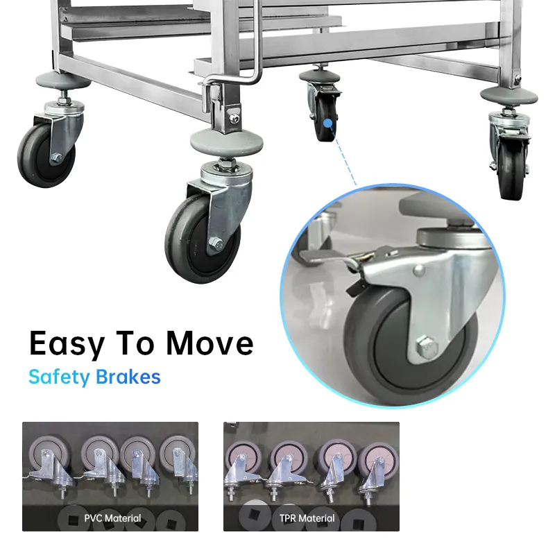 Многофункциональная тележка для выпечки из нержавеющей стали Heavybao 3