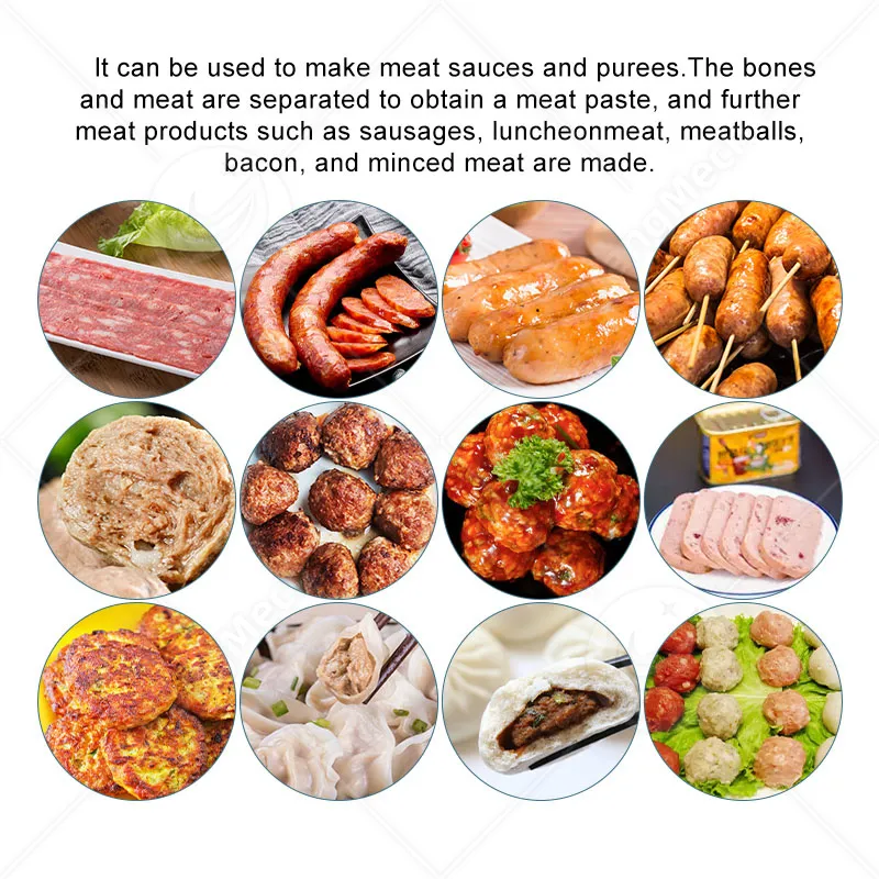 Машина для отделения мяса от костей с высокой производительностью 6