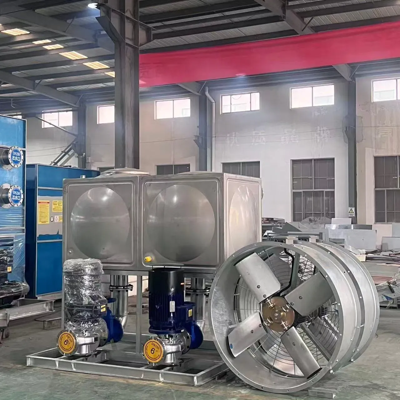 Высокоэффективный закрытый контурный охладитель жидкости испарительной охлаждающей башни 1000RT 6