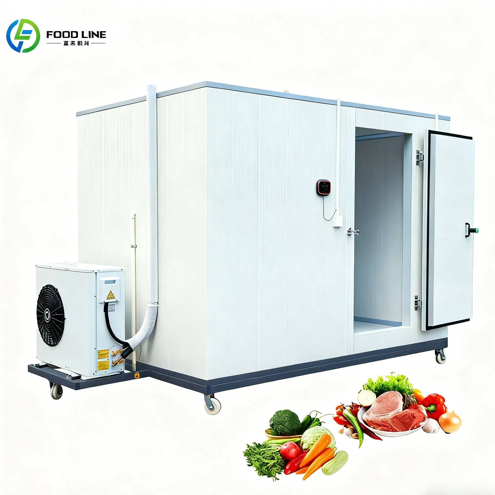 Высокая эффективность индивидуально настроенной морозильной камеры 40 футов для овощей или фруктов