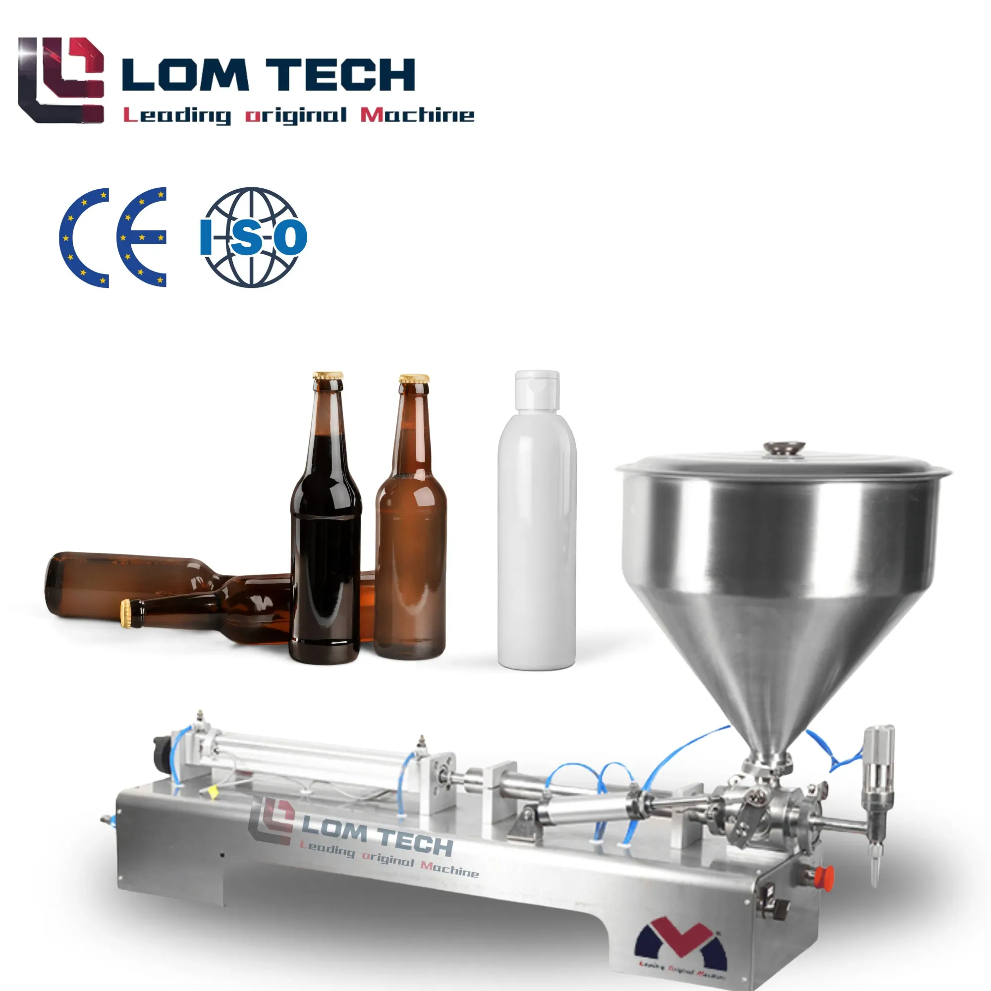 Высококачественная машина для заполнения арахисовым маслом с поршневым насосом