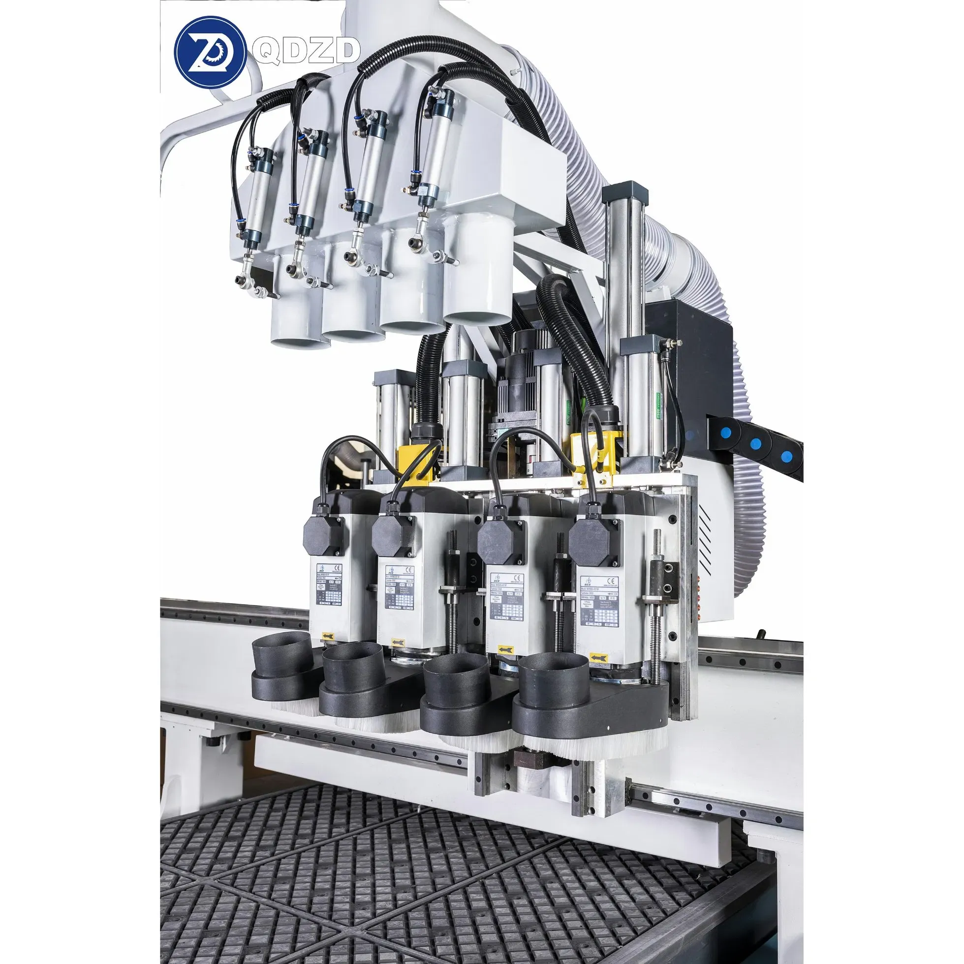 Высокоточный 4-Head ЧПУ фрезер для деревообработки и МДФ ZD1325 3