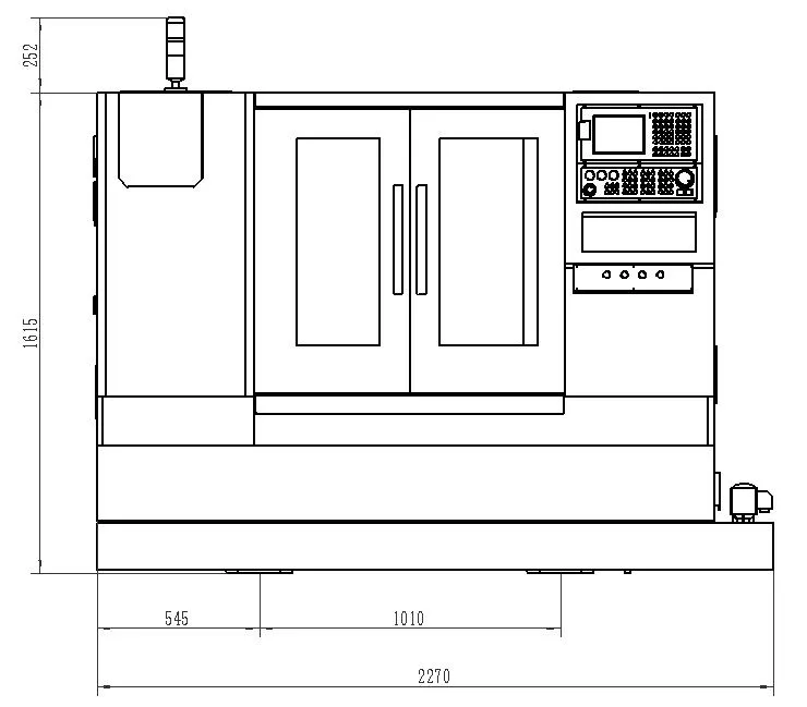 Высокоточная двойная шпиндельная металлообрабатывающая станок с наклонной кроватью и ганг-оснасткой с числовым программным управлением 5