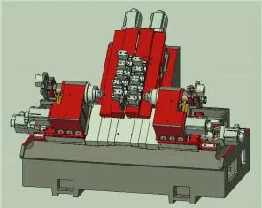 Высокая жесткость X25-S Скошенная станина ЧПУ токарный станок для резки металла, нержавеющей стали и меди 6