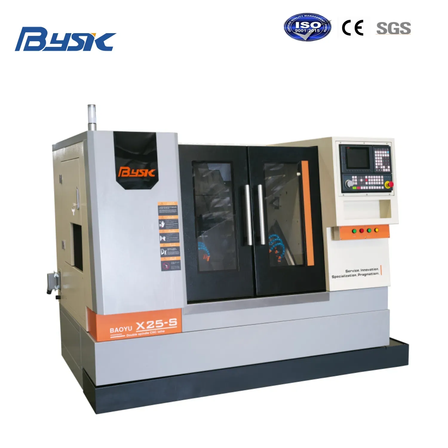 Высокая жесткость X25-S Скошенная станина ЧПУ токарный станок для резки металла, нержавеющей стали и меди