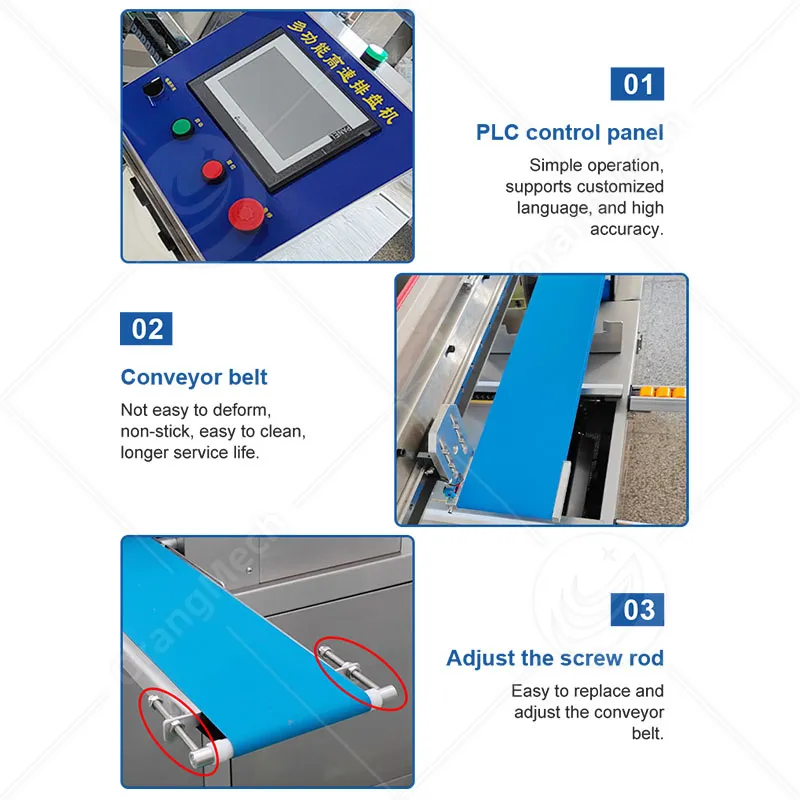Автоматическая машина для укладки и выравнивания лунных тортов, хлеба и маамуля 4