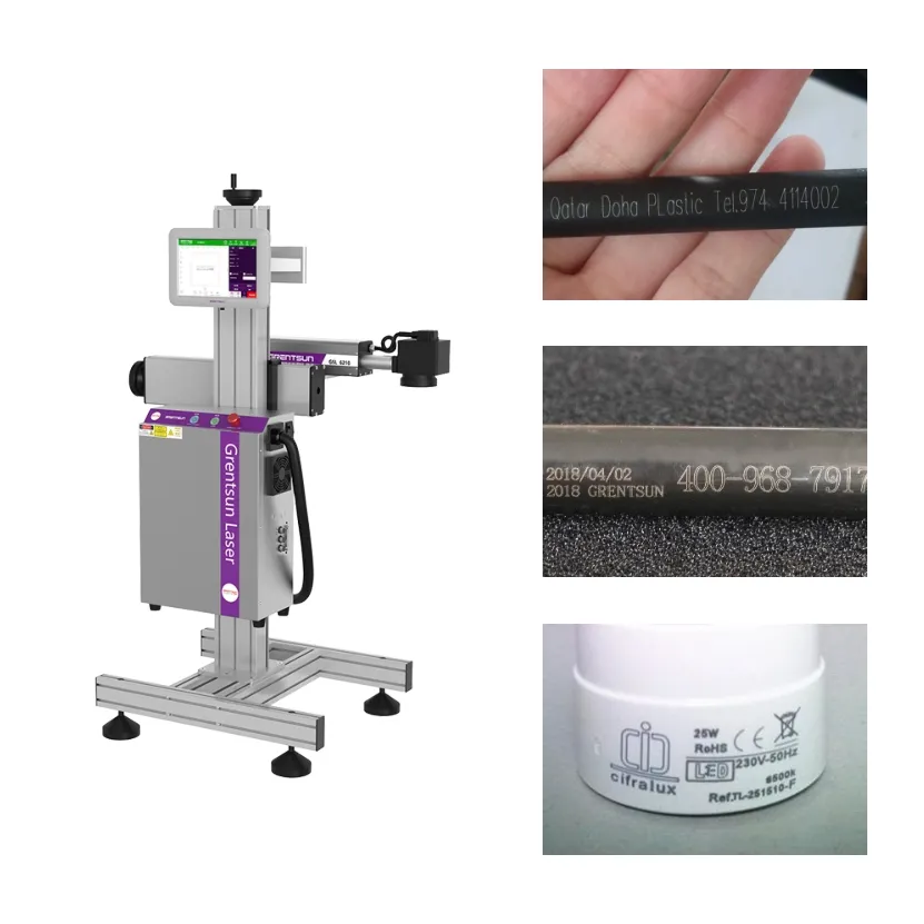 Высокоскоростной волоконный лазерный маркировочный станок для труб из ПНД/ПВХ