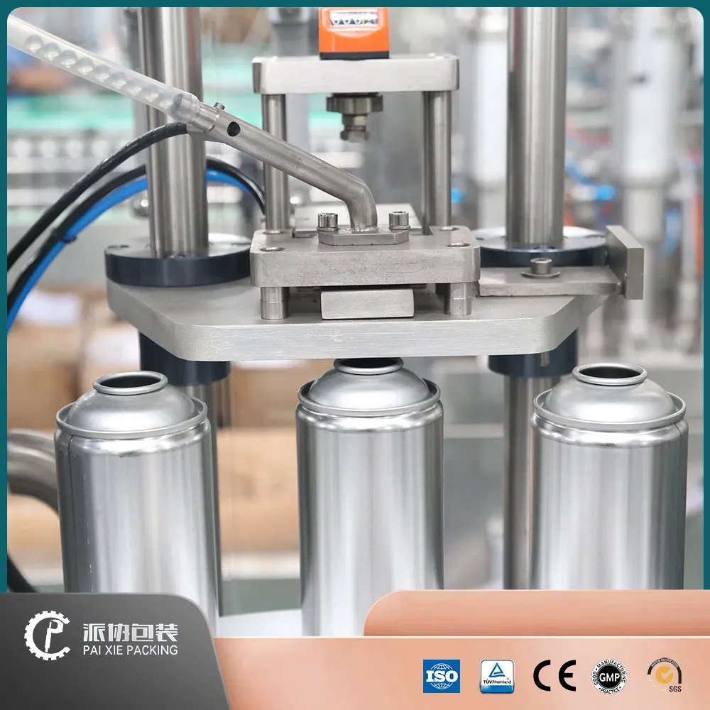 Высокоскоростная и точная полностью автоматическая линия для заполнения аэрозолей 2