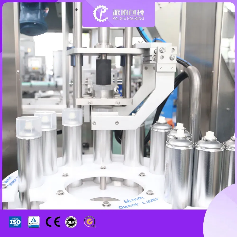 Высокоскоростная и точная полностью автоматическая линия для заполнения аэрозолей 5