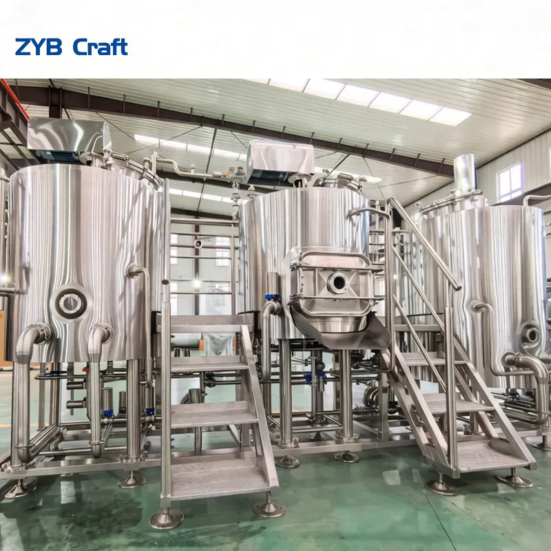 Домашняя пивоваренная машина 300L 500L Микропивоварня Все в одном системе 2
