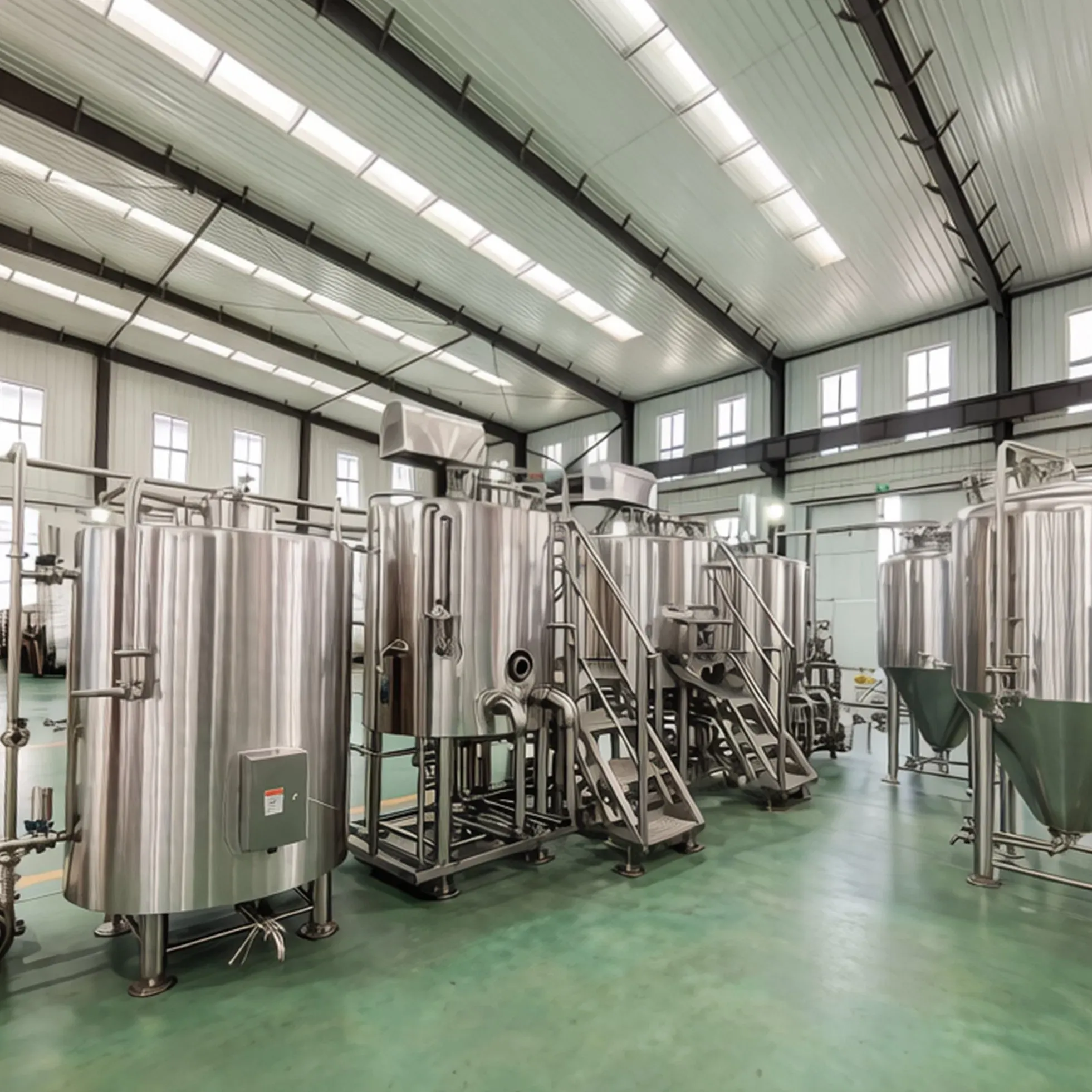 Домашняя пивоваренная машина 300L 500L Микропивоварня Все в одном системе 5