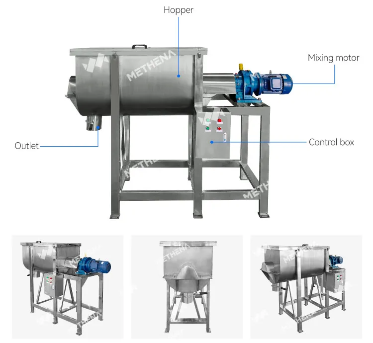 Горизонтальный сухой порошковый блендер нового поколения 2