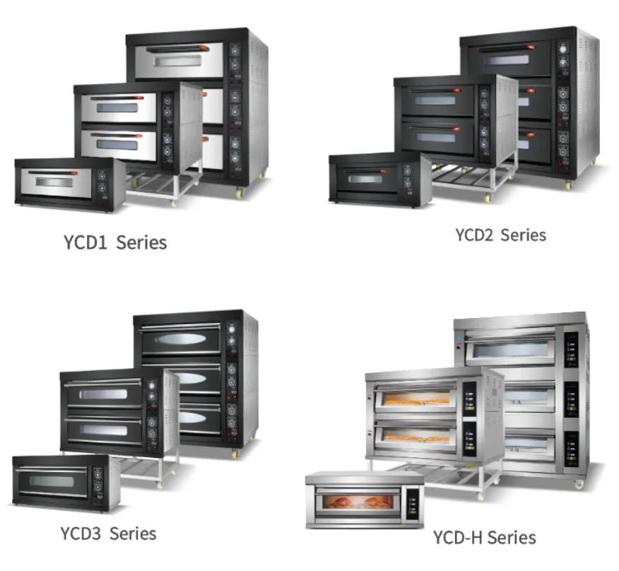Профессиональная коммерческая духовка для пиццы с двойным газовым и электрическим источником питания 3