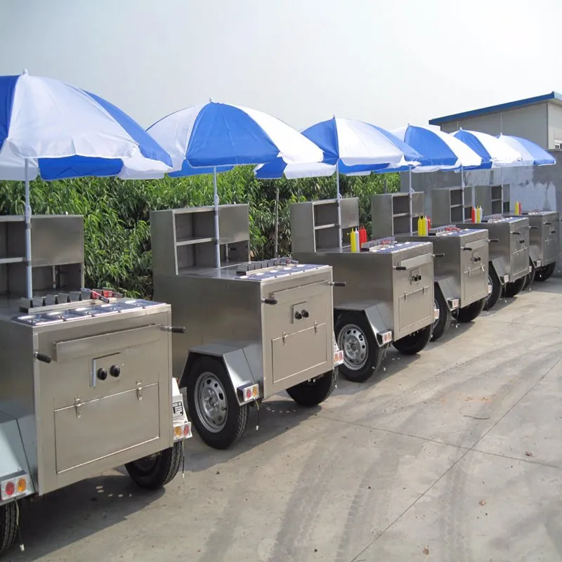 Уличная торговая тележка для жареного мороженого 2