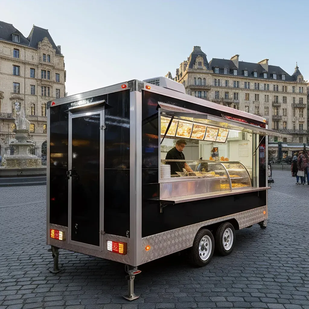 Мобильная кухня на колесах для фастфуда и напитков