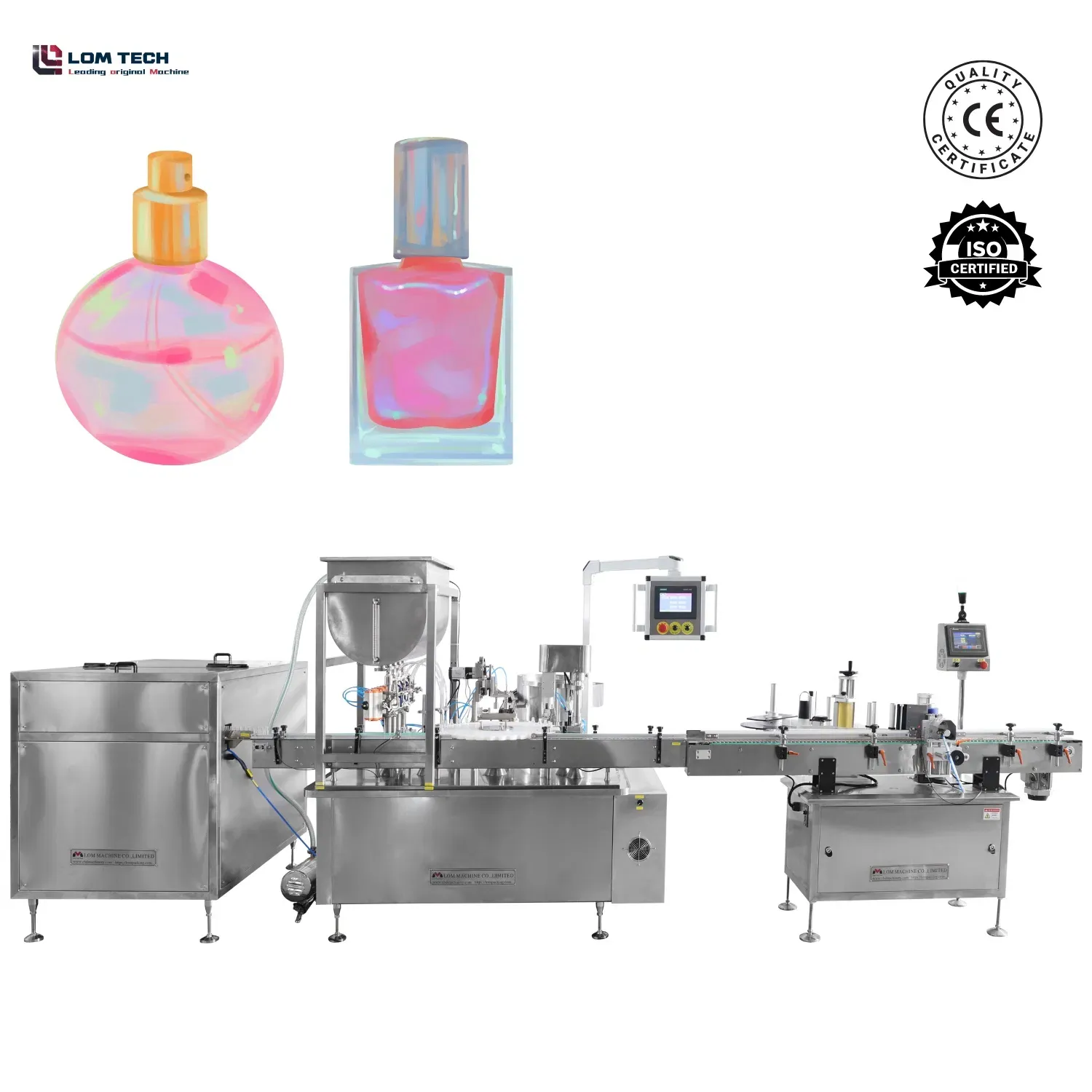 Горячая продажа автоматического вертящегося столика маленькой 5ml 10ml 50ml бутылки для духов, жидкостного вакуумного наполнения, капсуляции и маркировки машины
