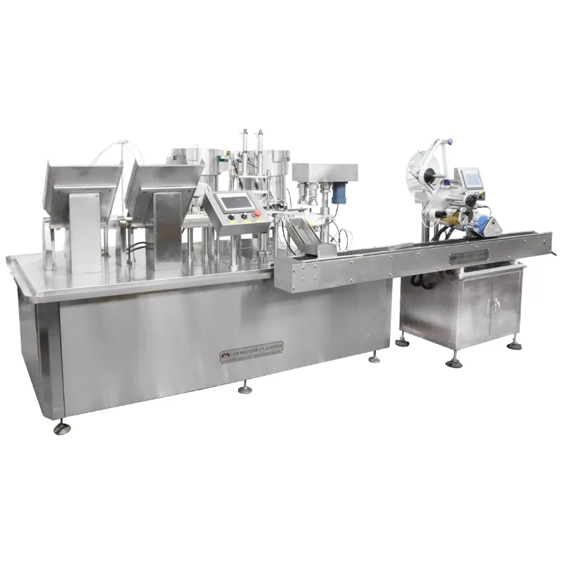 Горячая продажа автоматического вертящегося столика маленькой 5ml 10ml 50ml бутылки для духов, жидкостного вакуумного наполнения, капсуляции и маркировки машины 2