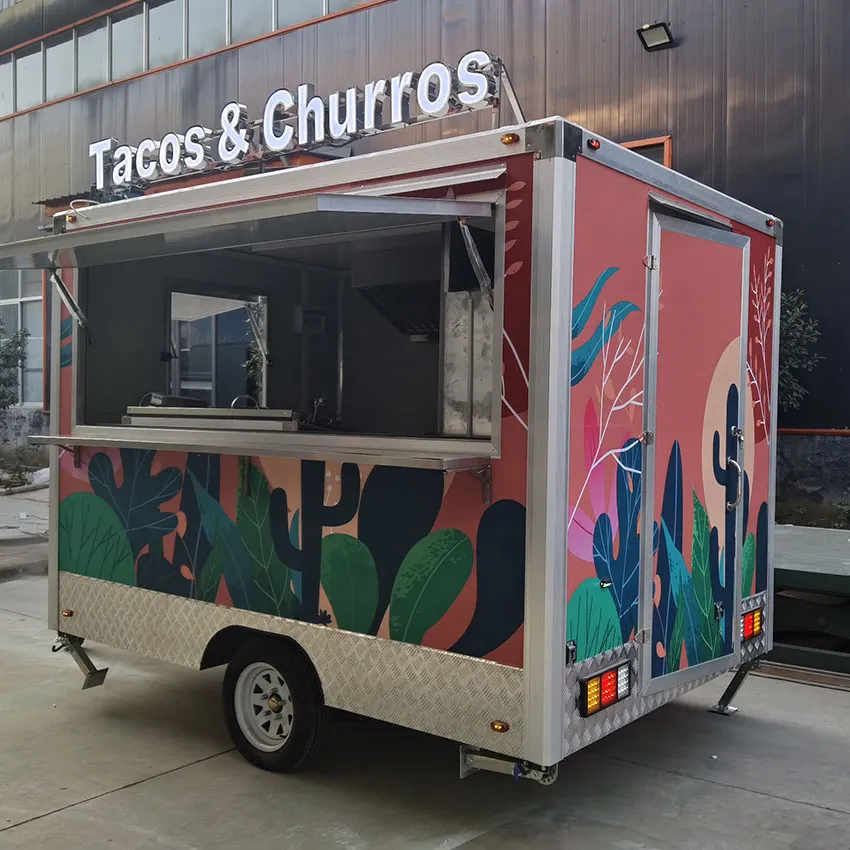 Мобильный прицеп для пищевых продуктов, фудтрак с полной кухней